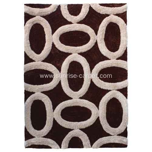 Tabel Tufted Shagy Rug with 3D modern design